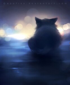 Rating: Safe Score: 0 Tags: ambiguous_gender apofiss daww detailed detailed_background domestic_cat e621 felid feline felis feral lights looking_away lying mammal realistic sad solo User: bunchy7s