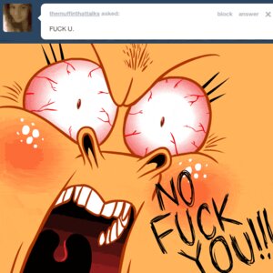 Rating: Safe Score: 0 Tags: 1:1 angry animated animated_gif applejack_(mlp) ask_blog ask_jappleack bloodshot_eyes dialogue e621 earth_pony english_text equid equine eyelashes female friendship_is_magic hasbro horse hotdiggedydemon insult mammal my_little_pony pony profanity short_playtime solo text toony tumblr user_message username User: bunchy7s Rating: Safe Score: 0 Tags: 1:1 angry animated animated_gif applejack_(mlp) ask_blog ask_jappleack bloodshot_eyes dialogue e621 earth_pony english_text equid equine eyelashes female friendship_is_magic hasbro horse hotdiggedydemon insult mammal my_little_pony pony profanity short_playtime solo text toony tumblr user_message username User: bunchy7s