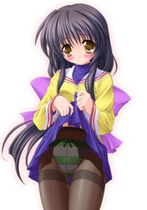 Rating: Explicit Score: 0 Tags: blush bow clannad clothing female ibuki_fuuko long_hair midriff panties panties_under_pantyhose pantyhose rule34 school_uniform seifuku serafuku skirt skirt_lift straight_hair underwear uniform User: bunchy7s