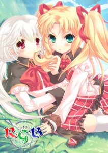 Rating: Explicit Score: 0 Tags: 2girls blonde_hair female grass grass_field green_eyes komi_zumiko multiple_females multiple_girls original pointy_chin red_eyes ribbon ribbons rule34 school_uniform white_hair User: bunchy7s