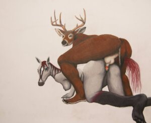 Rating: Explicit Score: 0 Tags: all_fours alsem anatomically_correct anatomically_correct_genitalia anatomically_correct_vulva animal_genitalia animal_penis animal_vulva anthro anthro_on_anthro antlers backsack balls breasts cervine_genitalia cervine_penis deer duo e621 equid equine equine_genitalia equine_vulva erection female female_penetrated genitals hooves horn horse male male/female male_penetrating male_penetrating_female mammal new_world_deer nipples nude penetration penile penile_penetration penis penis_in_vagina sex side_boob vaginal vaginal_penetration vulva white-tailed_deer User: bunchy7s
