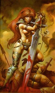 Rating: Explicit Score: 0 Tags: 1girls alex_horley background_characters bloody_sword corpse female female_focus long_hair marvel marvel_comics nipples no_visible_genitalia orange_hair red_sonja red_sonja_(comics) rule34 solo straight_hair sword thong topless User: bunchy7s