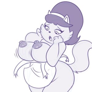 Rating: Questionable Score: 0 Tags: 1:1 anthro apron apron_only areola big_areola big_breasts black_and_white breasts clothing digital_media_(artwork) domestic_cat e621 erect_nipples eyebrows eyelashes felid feline felis female hair lonbluewolf long_hair mammal mature_anthro mature_female monochrome mostly_nude mrs._katswell nickelodeon nipples open_mouth shocked simple_background sketch solo surprised t.u.f.f._puppy teeth tongue torn_apron torn_clothing wardrobe_malfunction white_background wide_hipped_female wide_hips User: bunchy7s