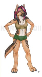 Rating: Safe Score: 0 Tags: 2011 4_toes 5_fingers anthro barefoot biped black_hair black_nose brown_body brown_fur canid canine canis clothed clothing domestic_dog e621 facial_markings feet female fingers front_view fur german_shepherd hair hands_on_hips head_markings herding_dog humanoid_hands korrok looking_at_viewer mammal markings muzzle_(marking) pastoral_dog pink_hair red_eyes sascha_(tig) simple_background skimpy smile snout snout_markings solo standing tail tan_body tan_fur toes watermark white_background User: bunchy7s