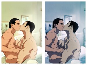 Rating: Explicit Score: 0 Tags: 2boys abs bara day_and_night kissing male male_only multiple_boys multiple_males muscles nipple_tweak nipples pecs rule34 sex yaoi User: bunchy7s