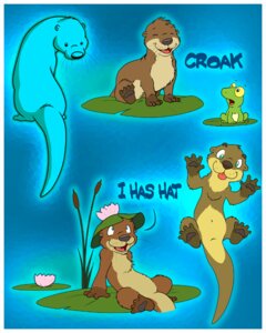 Rating: Safe Score: 0 Tags: 2008 4:5 ambiguous_gender amphibian clothing e621 eclipticafusion feral flower frog group hat headgear headwear hgeclipsed mammal multiple_images mustelid otter pawpads plant tail water water_lily User: bunchy7s
