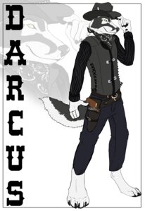 Rating: Safe Score: 0 Tags: anthro canid canine canis clothing darcus e621 hat headgear headwear male mammal pose ranged_weapon simple_background smile snow-wolf solo tail weapon western white_background wild_west wolf yellow_eyes User: bunchy7s