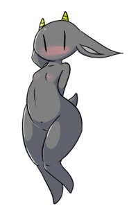 Rating: Explicit Score: 0 Tags: anthro blush bovid breasts caprine e621 female genitals goat horn mammal mangneto nan_(nq) nan_quest nipples nude simple_background solo vulva white_background User: bunchy7s
