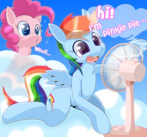 Rating: Safe Score: 0 Tags: 2012 anthro blue_body blue_eyes blue_feathers blue_fur blush cloud conditional_dnp cutie_mark dialogue duo e621 earth_pony electric_fan english_text equid equine feathered_wings feathers female friendship_is_magic fur hair hasbro horse mammal multicolored_hair multicolored_tail my_little_pony mythological_creature mythological_equine mythology oscillating_fan outside oze pegasus pink_hair pinkie_pie_(mlp) pony purple_eyes rainbow_dash_(mlp) rainbow_hair rainbow_tail sky skyscape tail text wings User: bunchy7s