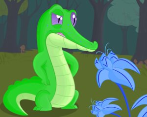 Rating: Safe Score: 0 Tags: 3_toes 5:4 alligator alligatorid barefoot crocodilian detailed_background e621 easteu featureless_crotch feet flower forest friendship_is_magic fungus green_body green_skin gummy_(mlp) hands_on_hips hasbro male mushroom my_little_pony nude outside plant poison_joke pupils purple_eyes reptile scalie slit_pupils solo standing tail toes toony tree unknown_artist User: bunchy7s
