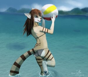 Rating: Safe Score: 0 Tags: anthro ball beach_ball bikini butt clothed clothing domestic_cat e621 feet felid feline felis female hindpaw holding_ball holding_object iluq inflatable mammal paws pool_toy skimpy solo swimwear tail two-piece_swimsuit water User: bunchy7s