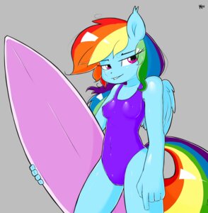Rating: Questionable Score: 0 Tags: absurd_res anthro anthrofied biped blue_body blue_feathers blue_fur breasts clothing e621 equid equine feathered_wings feathers female friendship_is_magic fur hair half-closed_eyes hasbro hi_res mammal miketheuser multicolored_hair multicolored_tail my_little_pony mythological_creature mythological_equine mythology narrowed_eyes one-piece_swimsuit pegasus pink_eyes rainbow_dash_(mlp) rainbow_hair rainbow_tail simple_background solo sport_swimsuit standing surfboard swimwear tail vehicle watercraft wings User: bunchy7s