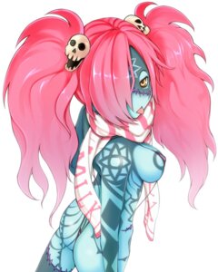 Rating: Questionable Score: 0 Tags: 4:5 bikini blue_body blue_skin breasts butt clothing code_of_princess e621 female ginji74 hair hair_over_eye lady_zozo one_eye_obstructed pigtails pink_hair scar scarf side_boob simple_background solo string_bikini swimwear tattoo tongue tongue_out two-piece_swimsuit white_background User: bunchy7s