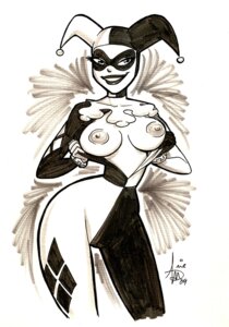 Rating: Explicit Score: 0 Tags: 1girls areolae artist_request batman:_the_animated_series batman_(series) bodysuit breasts breasts_out curvy dc dc_comics dcau domino_mask eyelashes female female_only flashing flashing_breasts harley_quinn harley_quinn_(classic) human large_breasts mask monochrome nipples rule34 smile solo thick_lips traditional_media wide_hips User: bunchy7s