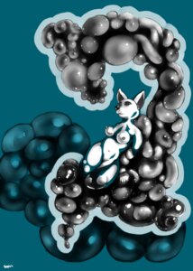 Rating: Questionable Score: 0 Tags: absorption_vore anthro breasts canid canine e621 female hi_res humanoid_pointy_ears mammal markings monochrome nipples nude pointy_ears sad simple_background surrealism teal_background teal_markings unknown_artist vore what what_has_science_done white_body white_skin User: bunchy7s