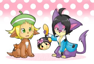 Rating: Safe Score: 0 Tags: alternate_species bianca_(pokemon) cheren_(pokemon) clothing e621 eyewear felid female feral generation_5_pokemon glasses group hat headgear headwear lillipup male mammal nintendo pokemon pokemon_(species) purrloin tail tympole unknown_artist User: bunchy7s