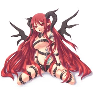 Rating: Questionable Score: 0 Tags: absurd_res belt belt_bra belted_breasts breasts demon e621 female hair hi_res horn humanoid humanoid_pointy_ears kneeling long_hair multiple_belts not_furry open_mouth pointy_ears red_eyes red_hair sitting solo tattoo thigh_strap under_boob wariza wings zenn User: bunchy7s