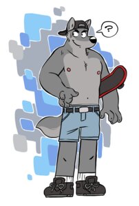 Rating: Safe Score: 0 Tags: anthro backwards_baseball_cap backwards_cap backwards_hat baseball_cap canid canine canis clothed clothing e621 hat headgear headwear holding_object holding_skateboard male mammal nipples question_mark skateboard solo tail topless vasuki vehicle wolf User: bunchy7s Rating: Safe Score: 0 Tags: anthro backwards_baseball_cap backwards_cap backwards_hat baseball_cap canid canine canis clothed clothing e621 hat headgear headwear holding_object holding_skateboard male mammal nipples question_mark skateboard solo tail topless vasuki vehicle wolf User: bunchy7s