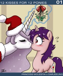 Rating: Safe Score: 0 Tags: blush clothing cutie_mark duo e621 equid equine fan_character female female/female feral friendship_is_magic hair hasbro hat headgear headwear horn john_joseco kissing kissing_bough mammal mistletoe my_little_pony mythological_creature mythological_equine mythology pink_hair plant princess princess_celestia_(mlp) princess_molestia purple_hair quadruped royalty tail unicorn User: bunchy7s