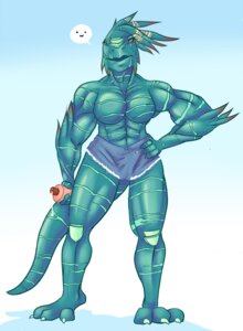 Rating: Questionable Score: 0 Tags: abs anthro biceps bottle bottomwear breasts bulge clothing container dialogue e621 english_text farkhan gynomorph intersex lotion muscular muscular_gynomorph muscular_intersex non-mammal_breasts reptile scalie shorts smile solo tail text User: bunchy7s