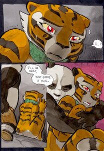 Rating: Questionable Score: 0 Tags: 2012 anthro bear better_late_than_never bodily_fluids collar comic crying daigaijin dialogue dreamworks duo e621 english_text felid female giant_panda hug kung_fu_panda male mammal master_po_ping master_tigress multiple_scenes nude painting_(artwork) pantherine red_eyes slightly_chubby tail tears text tiger traditional_media_(artwork) traditional_painting_(artwork) traditional_watercolor_(artwork) watercolor_(artwork) User: bunchy7s