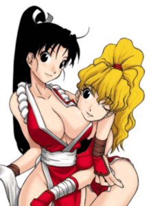 Rating: Questionable Score: 0 Tags: 2girls artist_request big_eyes blush breasts capcom capcom_vs_snk cleavage clothed crossover fatal_fury female female_only final_fight head_in_breasts human inner_sideboob king_of_fighters large_breasts lowres mai_shiranui maki_genryusai multiple_females multiple_girls pointy_chin rule34 smile snk snk_vs_capcom street_fighter wink yuri User: bunchy7s