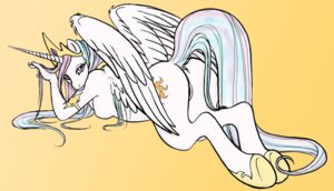 Rating: Explicit Score: 0 Tags: anthro anthrofied autumn_sunrise biped breasts butt crown e621 equid equine feathered_wings feathers female friendship_is_magic genitals hair hasbro headgear hooves horn looking_back lying mammal multicolored_hair multicolored_tail my_little_pony mythological_creature mythological_equine mythology nipples on_front pinup pose princess princess_celestia_(mlp) purple_eyes royalty side_boob solo tail tiara vulva white_body white_feathers winged_unicorn wings User: bunchy7s