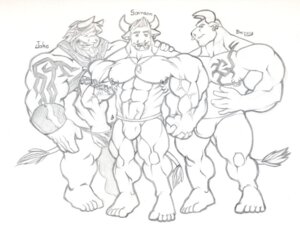 Rating: Questionable Score: 0 Tags: anthro barbell_piercing black_and_white bovid bovine bulge cattle cigar clothed clothing e621 ear_piercing ear_ring eyebrow_barbell eyebrow_piercing facial_piercing fondling front_view grin group horn jewelry lip_piercing lip_ring looking_at_viewer male male/male mammal monochrome multiple_piercings muscular nipple_piercing nipple_ring nipples nose_piercing nose_ring piercing ring_piercing septum_piercing sketch smile smoking standing tail thong tkc2021 topless underwear User: bunchy7s