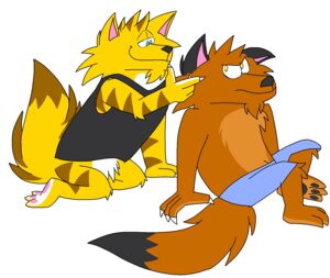 Rating: Safe Score: 0 Tags: blue_eyes cougar duo e621 felid feline hi_res hybrid liger lion male male/male mammal pantherine stripes unknown_artist User: bunchy7s