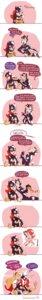 Rating: Explicit Score: 0 Tags: 3girls barbara_gordon batgirl batman_(series) blush catwoman daydream dc dc_comics dialogue dialogue_bubble embarrassed embarrassed_female female female_focus female_only funny gay_panic humor imaginary_sex imagining kara_zor-el nana_51 rule34 seductive selina_kyle straight_hair supergirl superman_(series) yuri User: bunchy7s