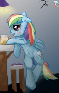 Rating: Explicit Score: 0 Tags: 2012 alcohol beverage blue_body blue_feathers blue_fur blush cutie_mark drunk e621 equid equine feathered_wings feathers female food friendship_is_magic fur genitals hair hasbro hi_res inside mammal multicolored_hair my_little_pony mythological_creature mythological_equine mythology nude open_mouth pegasus pun-pun rainbow_dash_(mlp) rainbow_hair smile solo substance_intoxication tail vulva wings User: bunchy7s