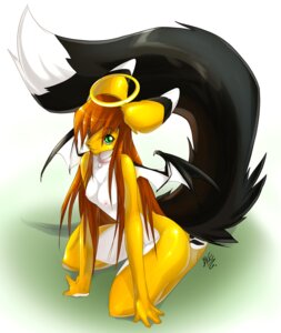Rating: Questionable Score: 0 Tags: anthro avelynne biped breasts brown_hair canid canine e621 female fennec_fox fox green_eyes hair halo kneeling long_tail mammal membrane_(anatomy) membranous_wings nude peritian pose solo tail true_fox wings User: bunchy7s