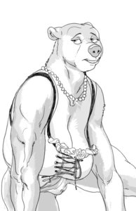 Rating: Explicit Score: 0 Tags: anthro bear big_breasts bra breasts cleavage clothed clothing e621 ear_piercing female furronika genitals greyscale jewelry looking_away mammal monochrome necklace piercing simple_background solo underwear ursula_(furronika) vulva white_background User: bunchy7s