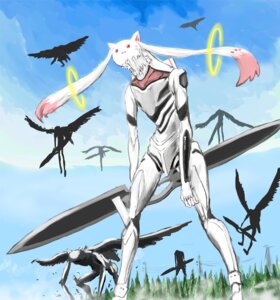 Rating: Safe Score: 0 Tags: ambiguous_gender biped crossover cybernetics cyborg digital_media_(artwork) digital_painting_(artwork) e621 evangelion_(cyborg) fusion group hybrid incubator_(puella_magi) kyubey low-angle_view machine mass_production_eva mecha neon_genesis_evangelion outside painting_(artwork) puella_magi puella_magi_madoka_magica sky solo_focus three-quarter_view unavailable_at_source what_has_science_done yrafy User: bunchy7s