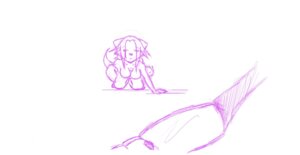 Rating: Safe Score: 0 Tags: anthro biped breasts canid canine canis colored_pencil_(artwork) e621 eyewear female glasses hi_res kida_howlette kneeling mammal narrowed_eyes reaching simple_background solo squint traditional_media_(artwork) unfinished white_background wolf User: bunchy7s