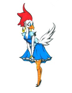 Rating: Safe Score: 0 Tags: absurd_res anthro avian beak biped bird blue_eyes bo-peepizm bracelet breasts chicken cleavage clothed clothing dress e621 ear_piercing ear_ring female footwear galliform hi_res high_heels hoop_ear_ring jewelry non-mammal_breasts phasianid piercing ring_piercing shoes simple_background solo white_background User: bunchy7s