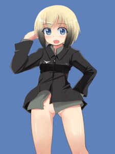 Rating: Questionable Score: 0 Tags: blue_eyes blush bottomless censored clothing comord convenient_censoring cute_fang erica_hartmann female gradient_hair hand_on_hip hips multicolored_hair no_panties open_mouth rule34 solo strike_witches world_witches_series User: bunchy7s