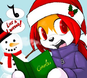 Rating: Safe Score: 0 Tags: aliasing anthro big_eyes big_head black_nose book breath carols carrot christmas christmas_clothing christmas_headwear clothed clothing cold day digital_media_(artwork) dithering e621 english_text food fur hair handwear hat headgear headwear holding_book holding_object holidays jacket looking_aside looking_at_viewer low_res male mittens musical_note musical_symbol open_mouth open_smile orange_body orange_fur outside paige_(artist) paige_(paige) plant pom_hat purple_clothing red_eyes red_hair santa_hat scarf singing sky smile snow snowman solo stick symbol text tongue top_hat topwear vegetable white_body white_fur young young_anthro young_male User: bunchy7s