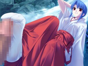 Rating: Explicit Score: 0 Tags: blue_hair censored ebizuka_shino feet female footjob footwear hakama japanese_clothes male miko mikojin penis red_eyes rule34 socks tabi underbar_summer User: bunchy7s