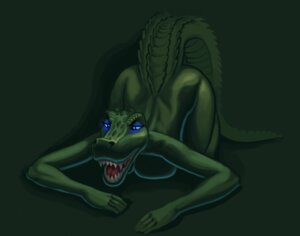 Rating: Questionable Score: 0 Tags: all_fours alligator alligatorid anthro breasts crocodilian delfina e621 female glowing glowing_eyes non-mammal_breasts nude open_mouth reptile scalie siyah smile solo teeth tongue User: bunchy7s