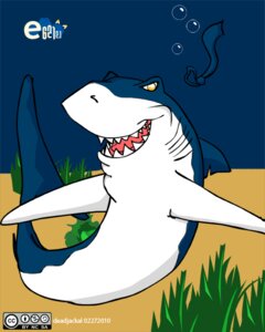 Rating: Safe Score: 0 Tags: 2010 accessory ambiguous_gender aquatic blue_body deadjackal detailed_background discovery_channel dorsal_fin e621 feral fin fish great_white_shark mackerel_shark mascot mascot_contest meme necktie shark shark_week solo toony underwater water white_shark User: bunchy7s