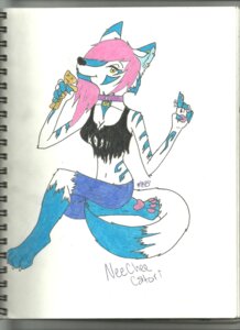 Rating: Safe Score: 0 Tags: alternative_fashion anthro canid canine canis collar colored_pencil_(artwork) coyote dipstick_tail e621 ear_piercing female fur hair hi_res korn mammal markings neecheecoyote pawpads paws piercing pink_hair scene_(fashion) scene_haircut simple_background solo tail tail_markings traditional_media_(artwork) voodoo voodoo_doll white_background white_body white_fur User: bunchy7s