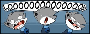 Rating: Safe Score: 0 Tags: anthro clothing countershading domestic_cat e621 felid feline felis humor laugh leo_(vg_cats) male mammal narrowed_eyes open_mouth reaction_image scott_ramsoomair sharp_teeth shirt solo squint teeth text tongue tongue_out topwear vg_cats wide_eyed User: bunchy7s