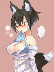 Rating: Questionable Score: 0 Tags: 3:4 animal_humanoid between_breasts black_hair blue_clothing blue_panties blue_underwear blush bodily_fluids breasts canid canid_humanoid canine canine_humanoid cleavage clothed clothing e621 female fox fox_humanoid fox_tail hair humanoid mammal mammal_humanoid mouth_hold nanashi_(shirogane_usagi) off_shoulder panties ponytail shirogane_usagi shirt short_hair sketch solo sweat sweatdrop topwear underwear yellow_eyes User: bunchy7s