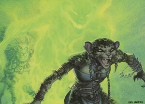 Rating: Safe Score: 0 Tags: ajani_goldmane anthro catfolk clothed clothing detailed duo e621 fangs felid female hasbro jewelry kev_walker leonin magic magic:_the_gathering male mammal midriff necklace official_art planeswalker possession realistic scar simple_background solo_focus spirit teeth tribal wizards_of_the_coast User: bunchy7s