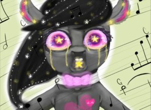Rating: Questionable Score: 0 Tags: black_hair bodily_fluids bow_(feature) bow_tie colorlesscupcake creepy e621 earth_pony equid equine eyelashes female feral friendship_is_magic fur grey_body grey_fur hair hasbro heart_symbol horse long_hair looking_at_viewer mammal musical_note musical_symbol my_little_pony nightmare_fuel octavia_(mlp) open_mouth paint pony purple_eyes solo soul_devouring_eyes star symbol tears teeth what User: bunchy7s