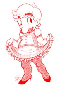 Rating: Questionable Score: 0 Tags: 2008 clothed clothing crossdressing e621 facial_hair femboy grandfathered_content hair human human_only maid_uniform male mammal mario mario_bros mustache nintendo not_furry one_eye_closed simple_background solo uniform unknown_artist white_background wink User: bunchy7s
