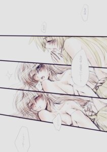Rating: Explicit Score: 0 Tags: black_and_white blonde_hair brown_hair fate_testarossa female female_only lyrical_nanoha mahou_shoujo_lyrical_nanoha multiple_females multiple_girls no_visible_genitalia open_mouth rule34 straight_hair takamachi_nanoha translated yuri User: bunchy7s