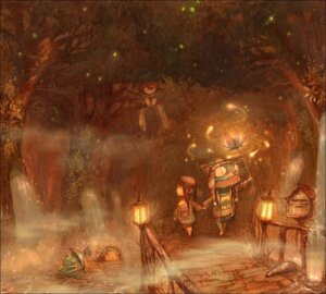 Rating: Safe Score: 0 Tags: 2007 amazing_background ambient_arthropod ambient_firefly ambient_insect anthro arthropod bridge detailed detailed_background digital_media_(artwork) digital_painting_(artwork) domestic_cat e621 fantasy felid feline felis female fog group hand_holding human lamp lantern leading magic mammal painting_(artwork) tahra toony young User: bunchy7s