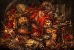 Rating: Safe Score: 0 Tags: ambiguous_gender black_nose book bookred card clock cloth container cup cutlery digital_media_(artwork) digital_painting_(artwork) domestic_cat e621 felid feline felis feral flower fluffy fluffy_tail food fork fruit goblet grape grin heart_symbol inside jug kitchen_utensils looking_at_viewer lying mammal miyina_(317) on_front painting_(artwork) plant plate playing_card pocketwatch rose_(flower) sharp_teeth smile solo tail tea_cup teapot teeth tools watch yellow_eyes User: bunchy7s